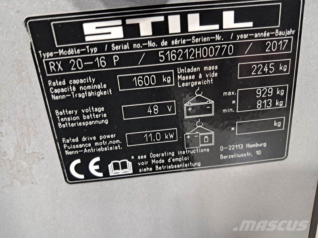 Still RX 20-16 P Elektromos targoncák