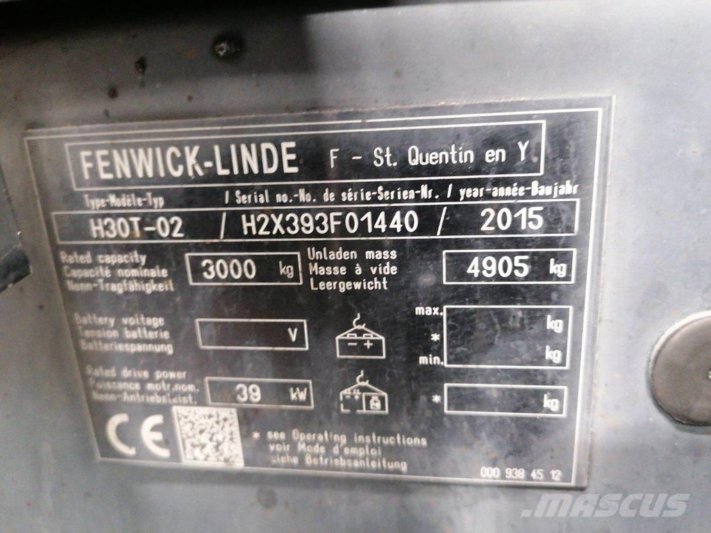 Linde H30T-02 Gázüzemű targoncák