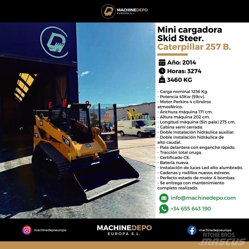 CAT 257 B Lánctalpas homlokrakodók