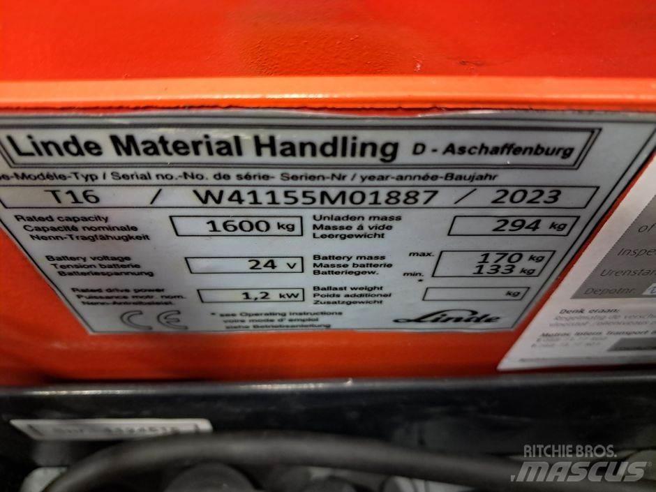 Linde T16 Alacsony emelőkocsi