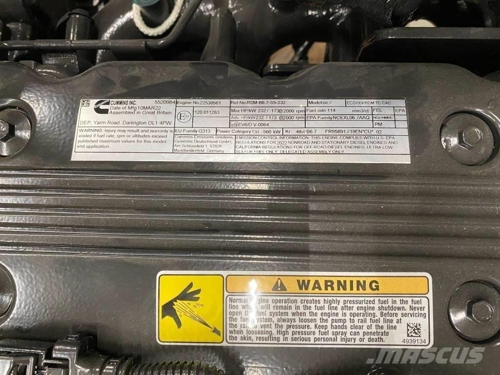 Cummins QSB 6.7 Egyéb mezőgazdasági gépek
