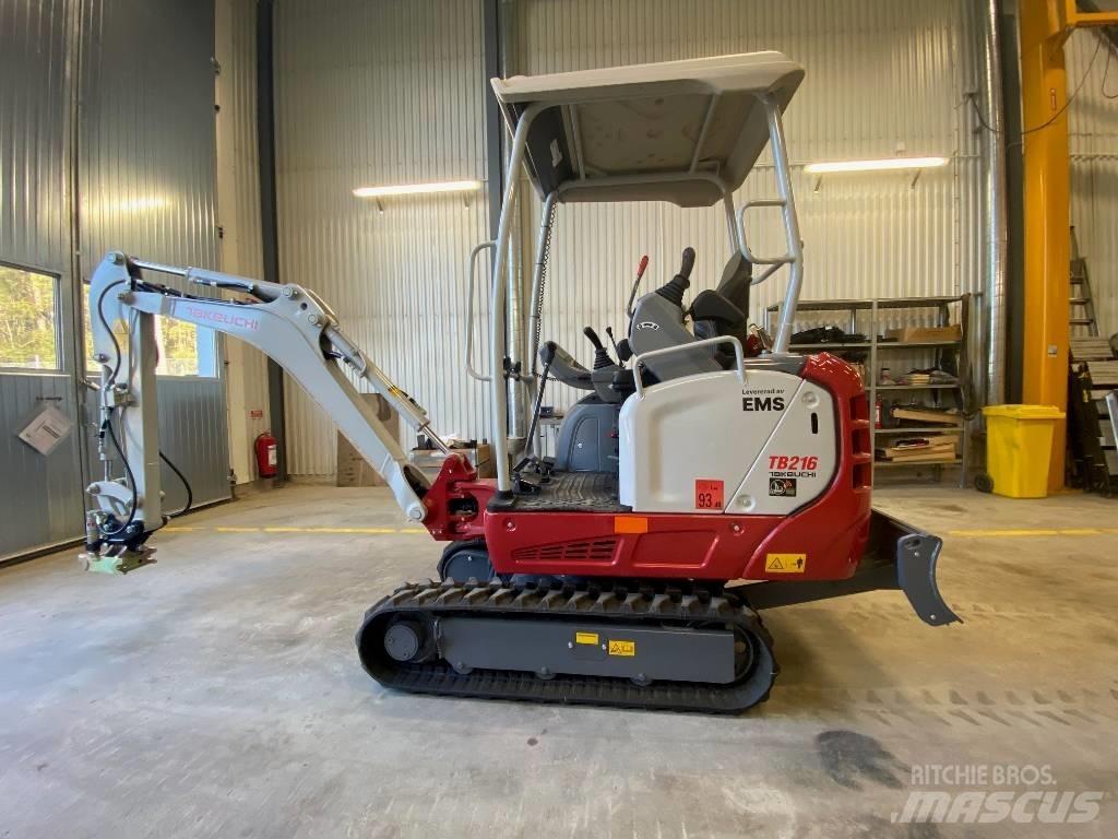 Takeuchi TB 216 A Mini kotrók < 7t