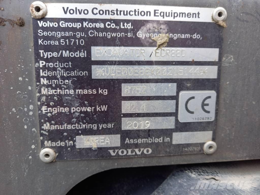 Volvo ECR 88 D Közepes (midi) kotrók 7 t - 12 t
