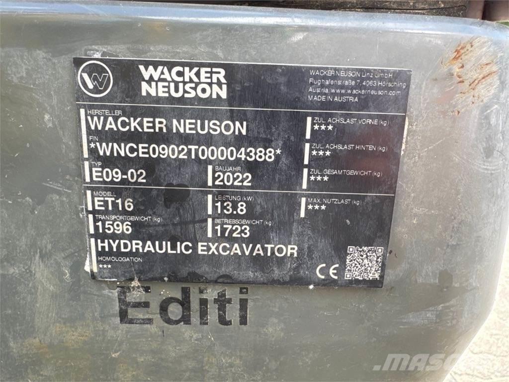 Wacker Neuson ET16 Lánctalpas kotrók