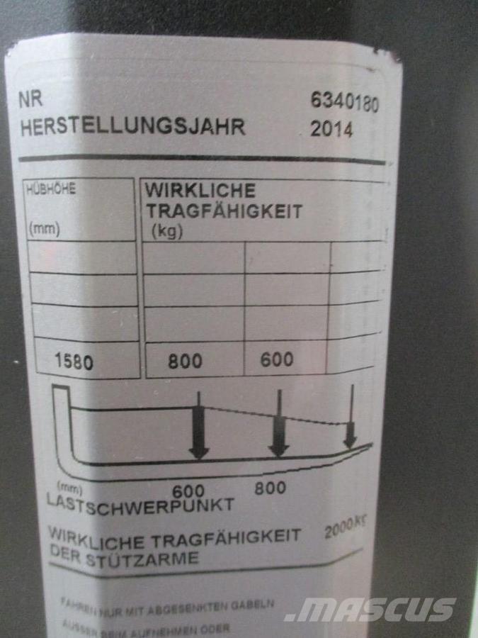 BT SWE 080L Gyalogkíséretű targonca