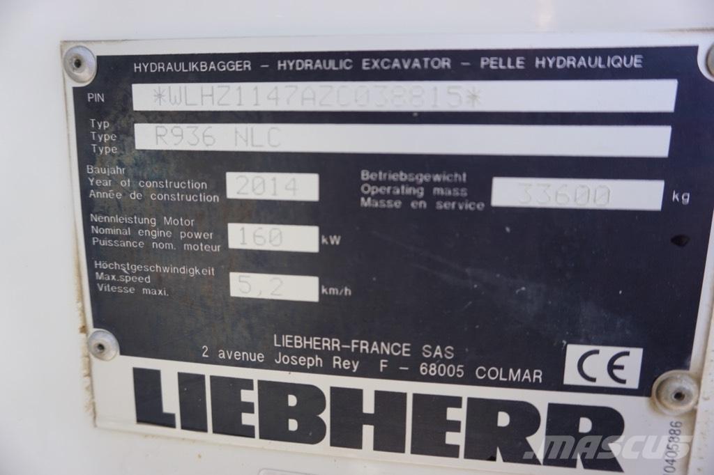 Liebherr R 936 N LC Lánctalpas kotrók