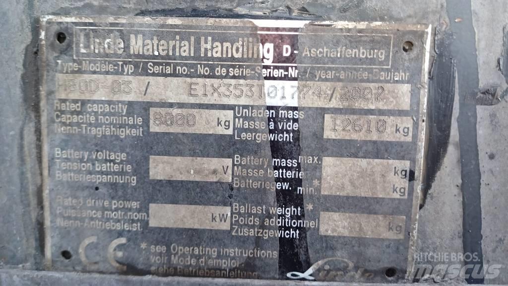 Linde H80D-03 Dízel targoncák