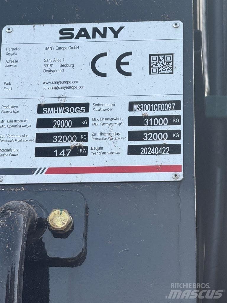 Sany SMHW 30 G5 Hulladékkezelő gépek