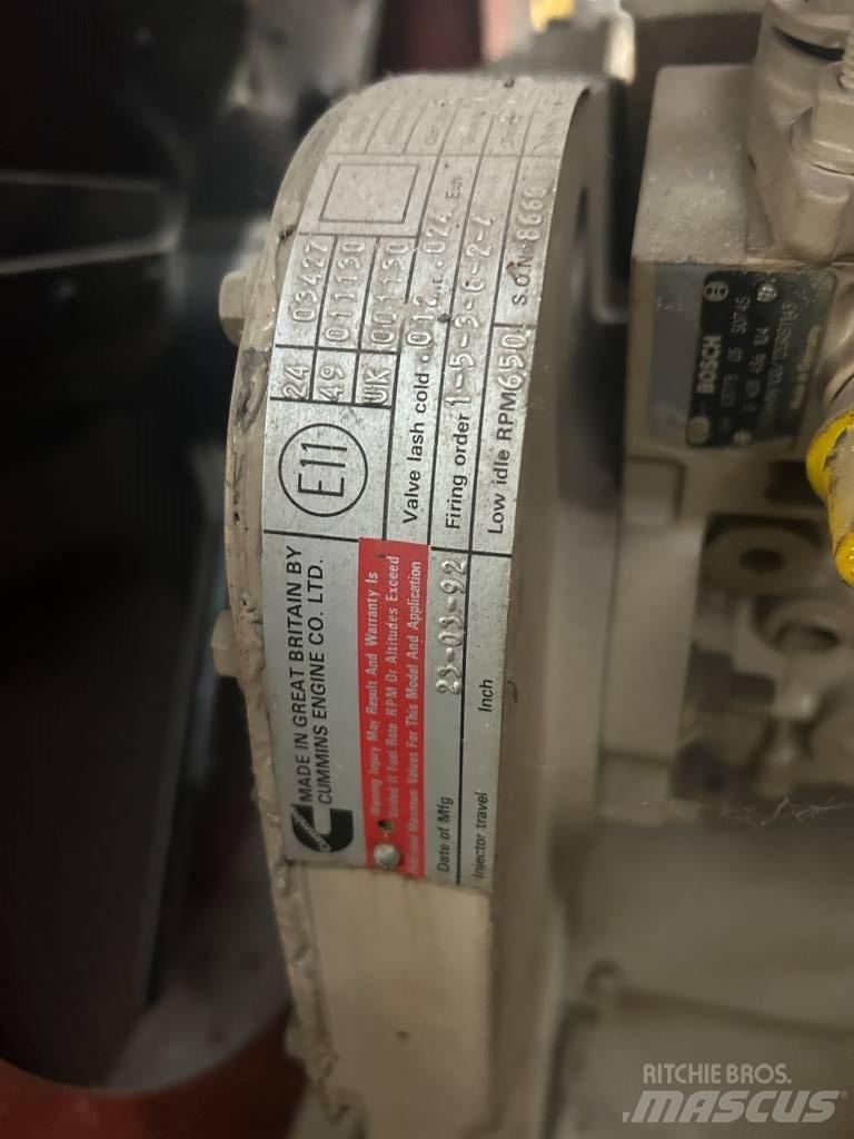 Cummins 6CTA8.3 Dízel áramfejlesztők