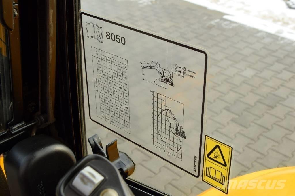 JCB 8050 RTS Mini kotrók < 7t