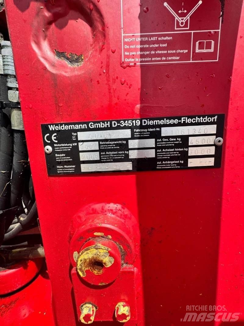 Weidemann 3006 Gumikerekes homlokrakodók