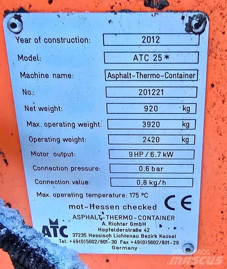 ATC 25 Aszfalt thermokonténerek