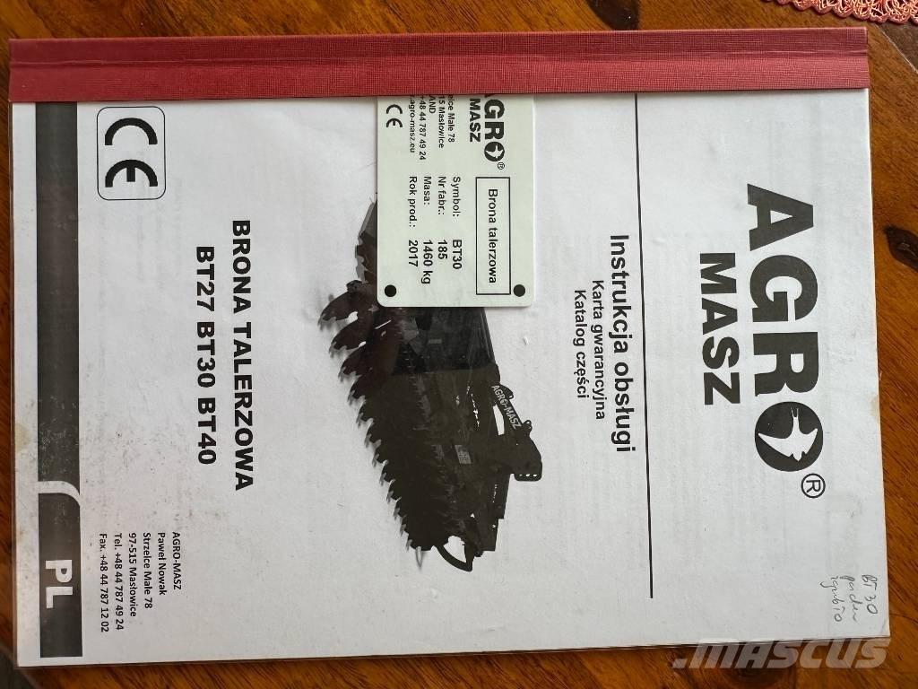Agro-Masz BT30 Tárcsás boronák