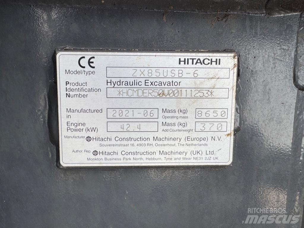 Hitachi ZX 85 US-6 Közepes (midi) kotrók 7 t - 12 t