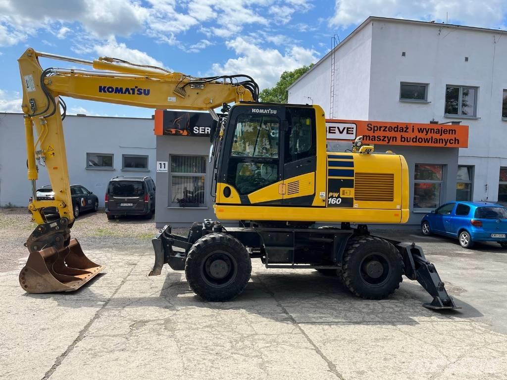 Komatsu PW 160-11 Gumikerekes kotrók