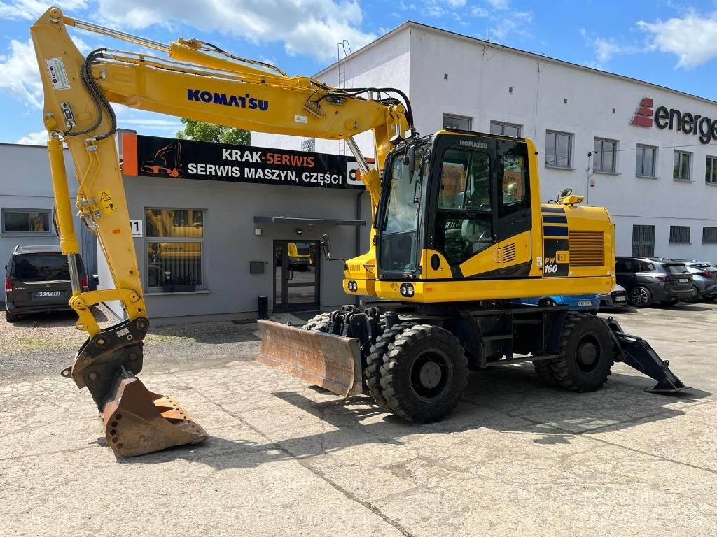 Komatsu PW 160-11 Gumikerekes kotrók