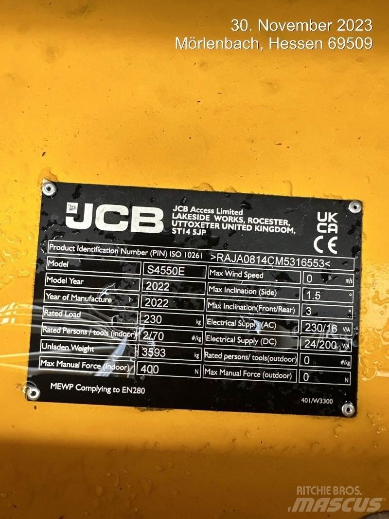 JCB S4550E Ollós emelők