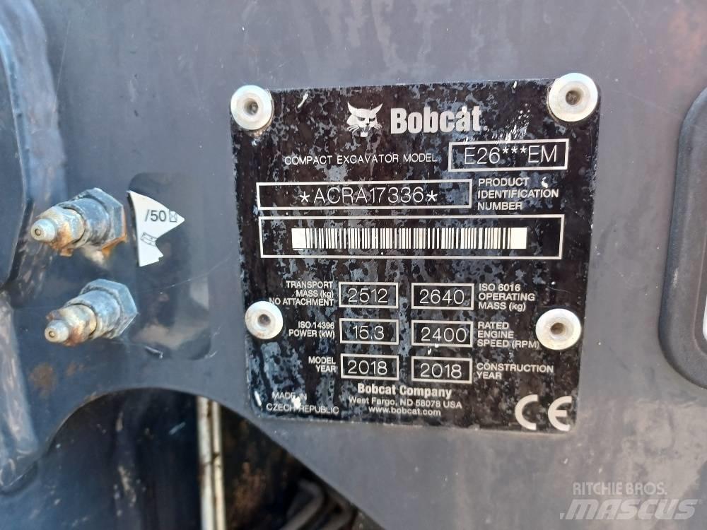 Bobcat E 26 Mini kotrók < 7t