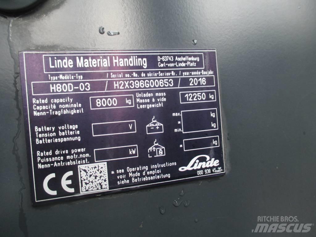 Linde H80D Dízel targoncák