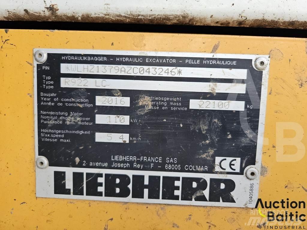 Liebherr R922 LC Lánctalpas kotrók