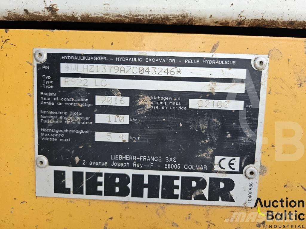 Liebherr R922 LC Lánctalpas kotrók