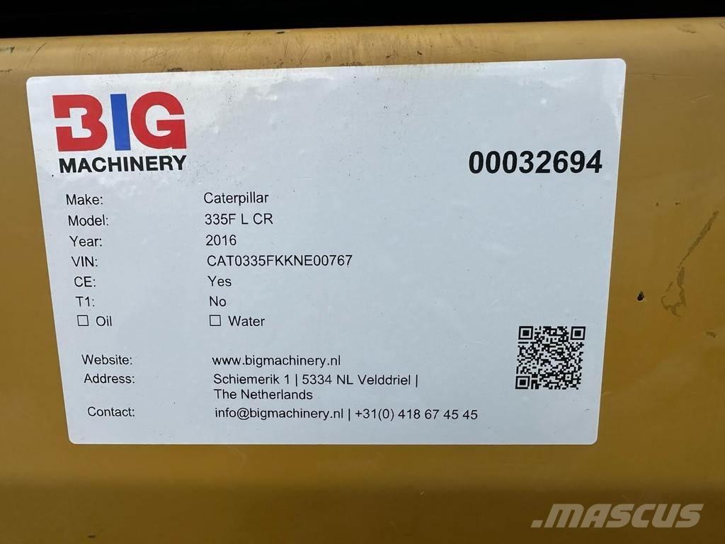 CAT 335F L CR Lánctalpas kotrók