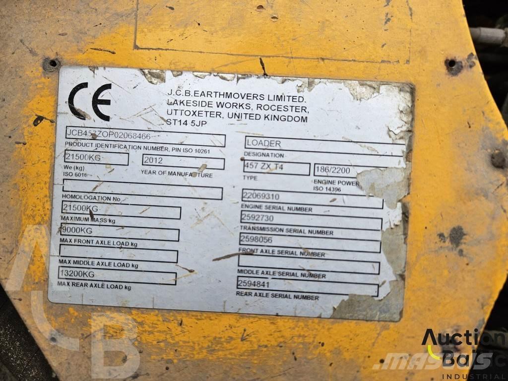 JCB 457 ZX Gumikerekes homlokrakodók