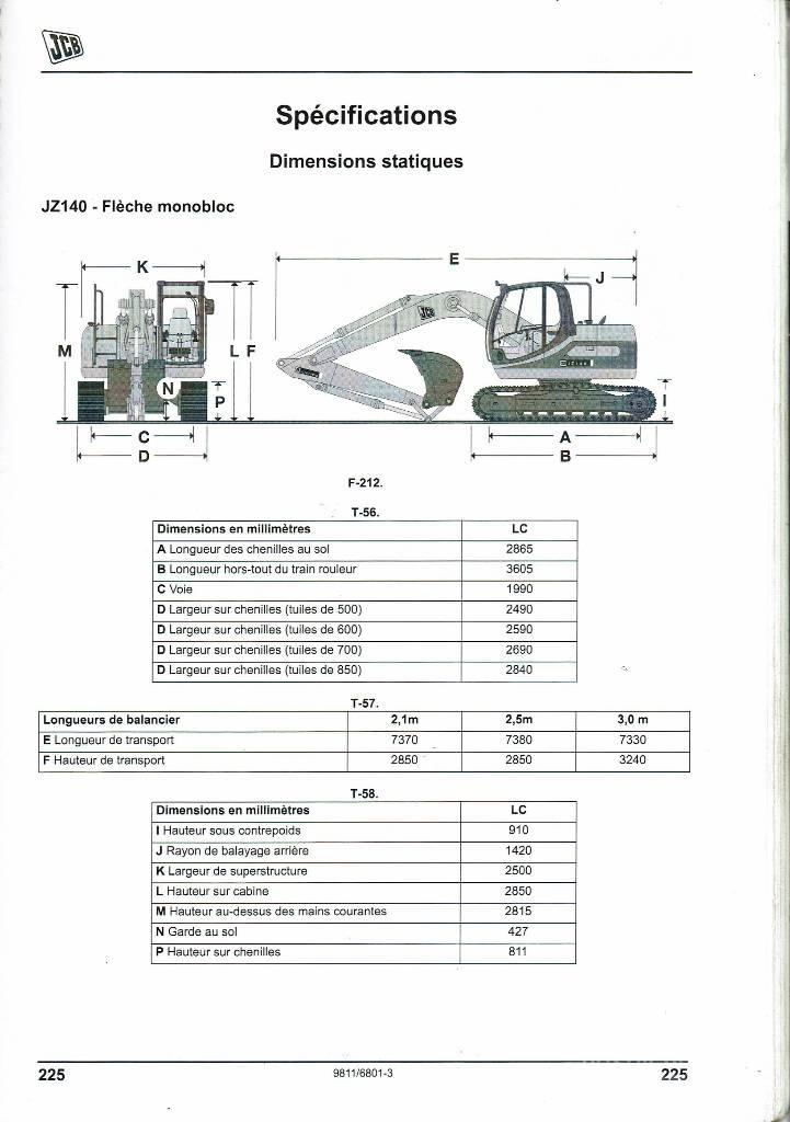 JCB JZ 140 D Lánctalpas kotrók