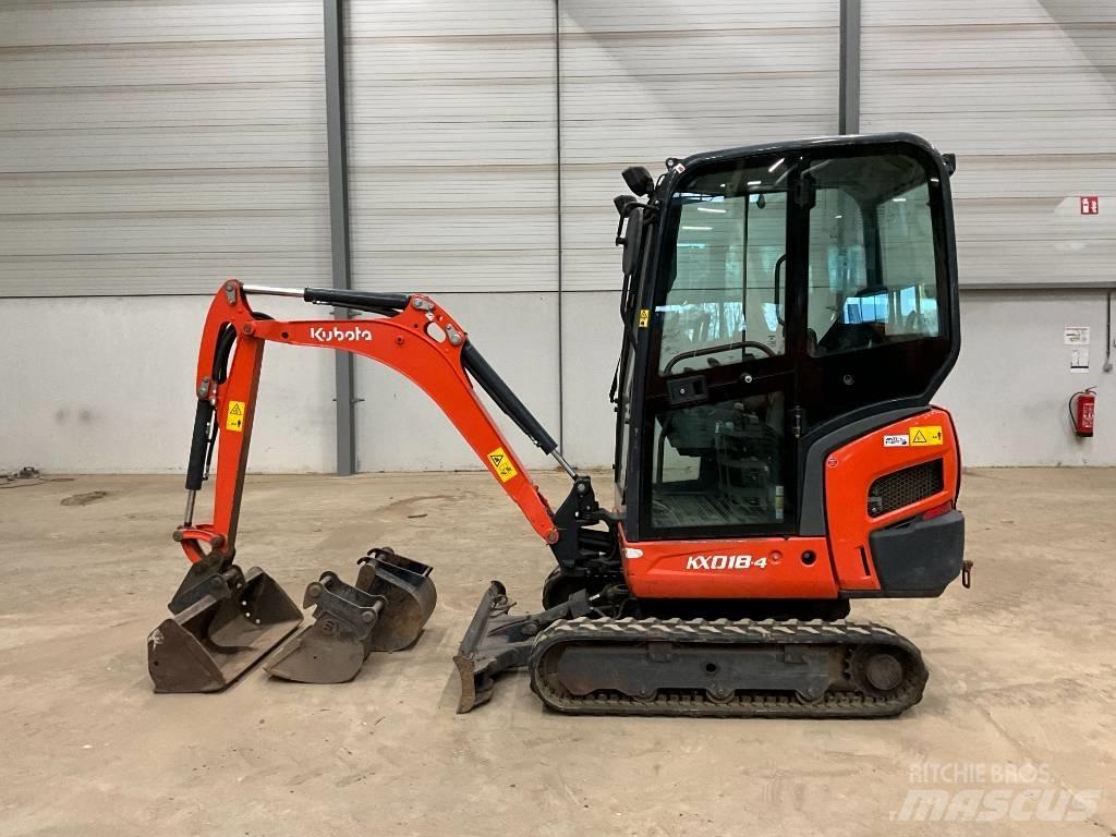 Kubota KX 018-4 Mini kotrók < 7t