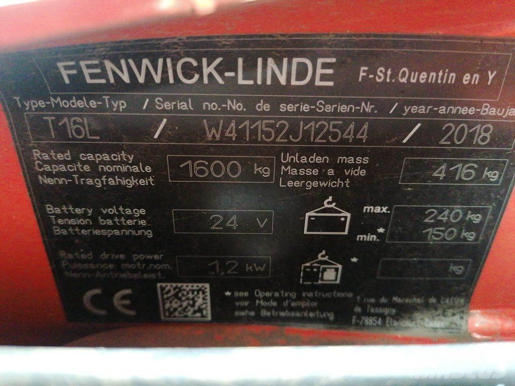 Linde T16L Alacsony emelőkocsi
