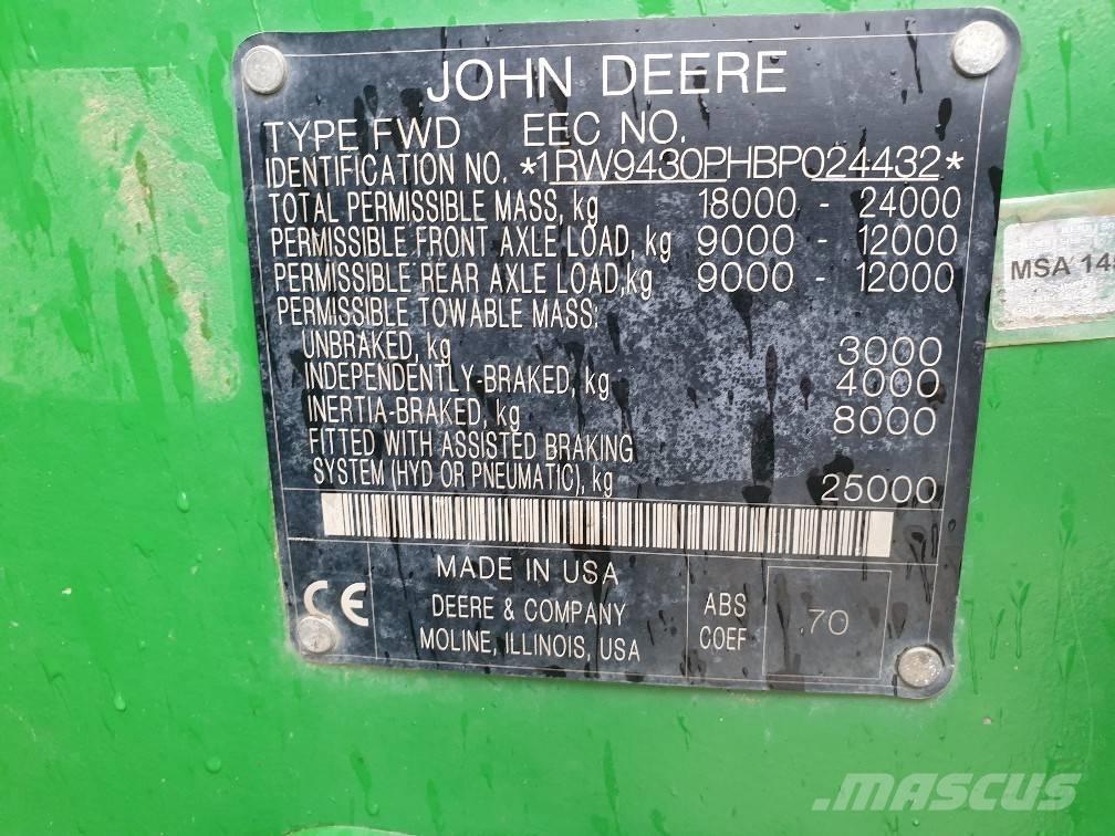 John Deere 9430 Traktorok