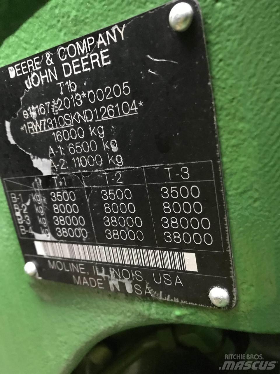 John Deere 7R 310 Traktorok