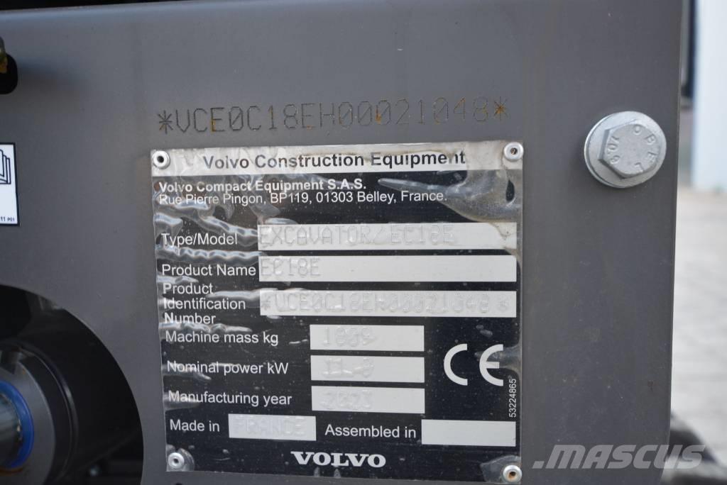 Volvo EC 18 E Mini kotrók < 7t