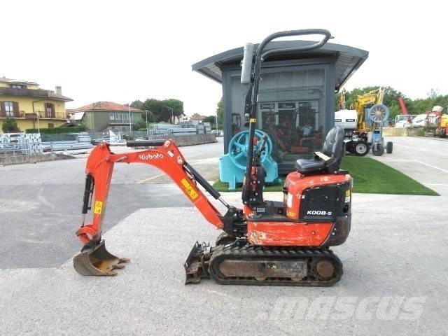 Kubota K 008-5 Mini kotrók < 7t
