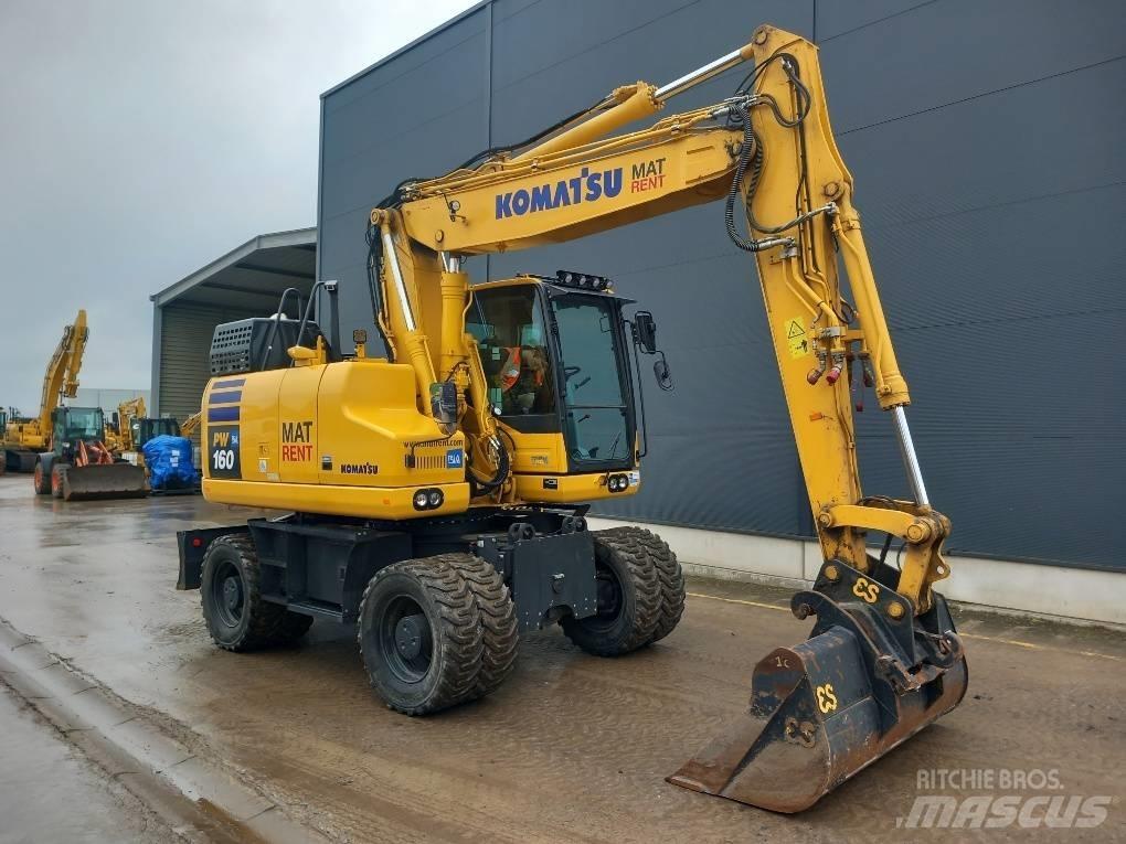 Komatsu PW160-11E0 Gumikerekes kotrók