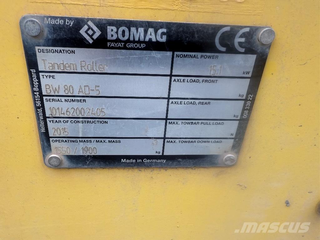 Bomag BW 80 AD-5 Ikerdobos hengerek