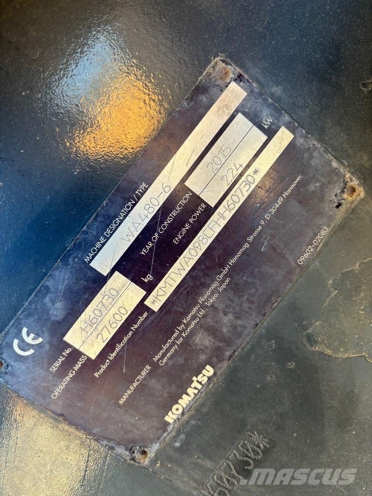 Komatsu WA 480-6 Gumikerekes homlokrakodók