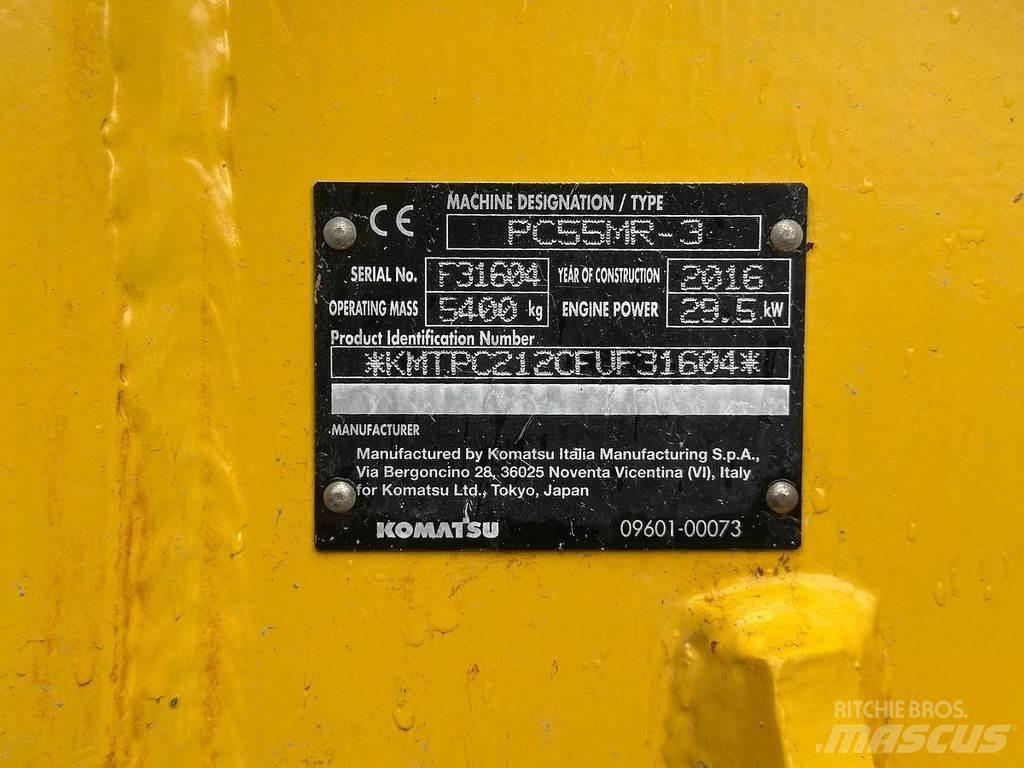 Komatsu PC55-MR3 Mini kotrók < 7t