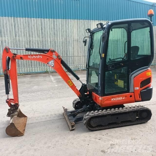 Kubota KX 018-4 Mini kotrók < 7t