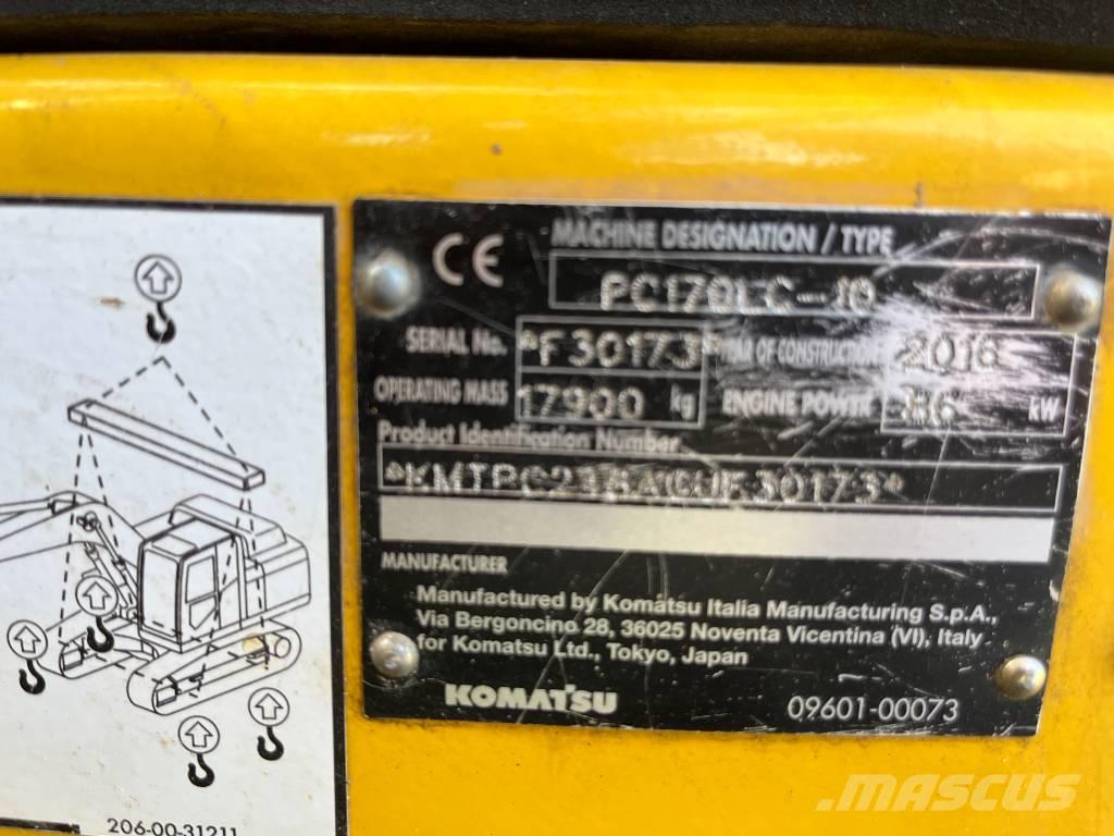 Komatsu PC 170 LC-10 Lánctalpas kotrók