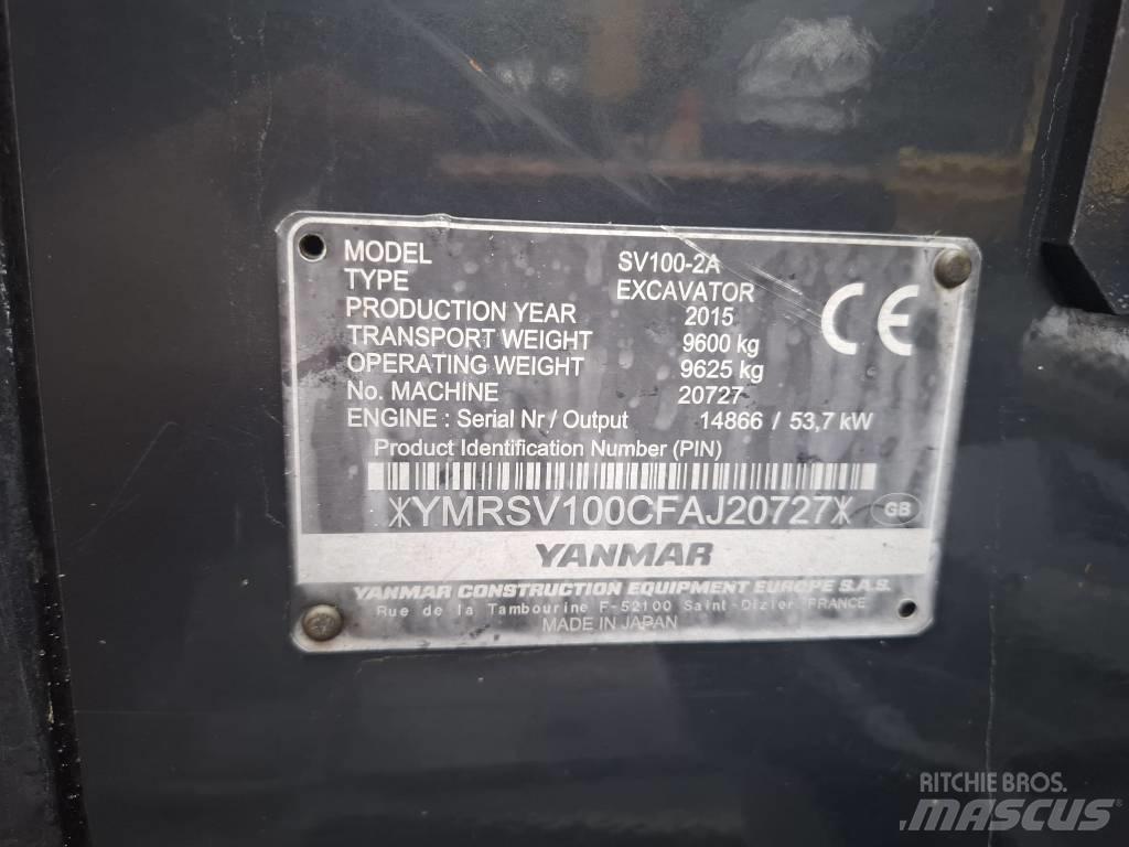 Yanmar SV 100-2A Közepes (midi) kotrók 7 t - 12 t