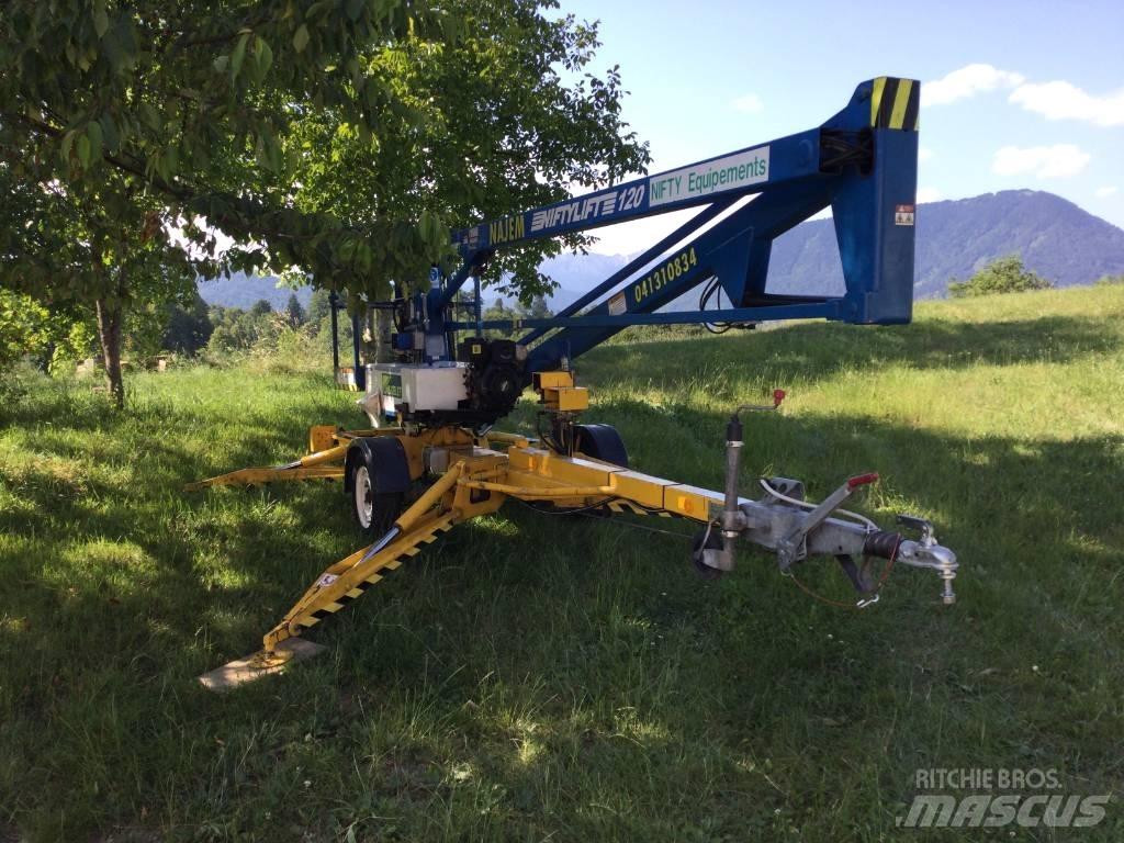 Niftylift 120HDE Pótkocsira szerelt emelők és állványok
