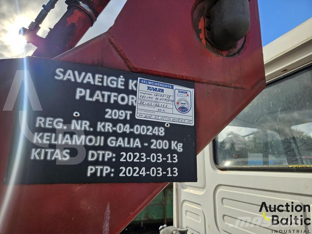 MAN 8.103 Teherautóra szerelt emelők és állványok