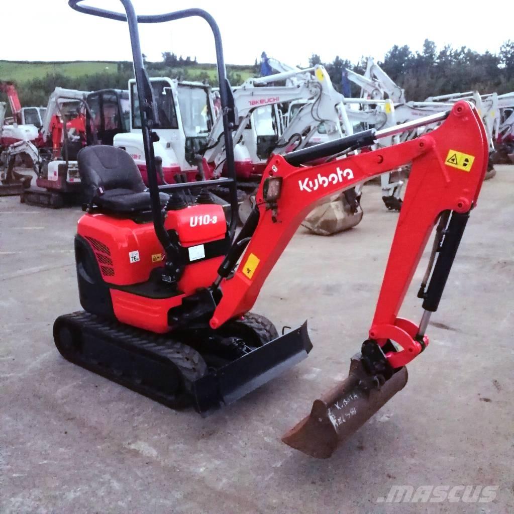 Kubota U 10-3 Mini kotrók < 7t