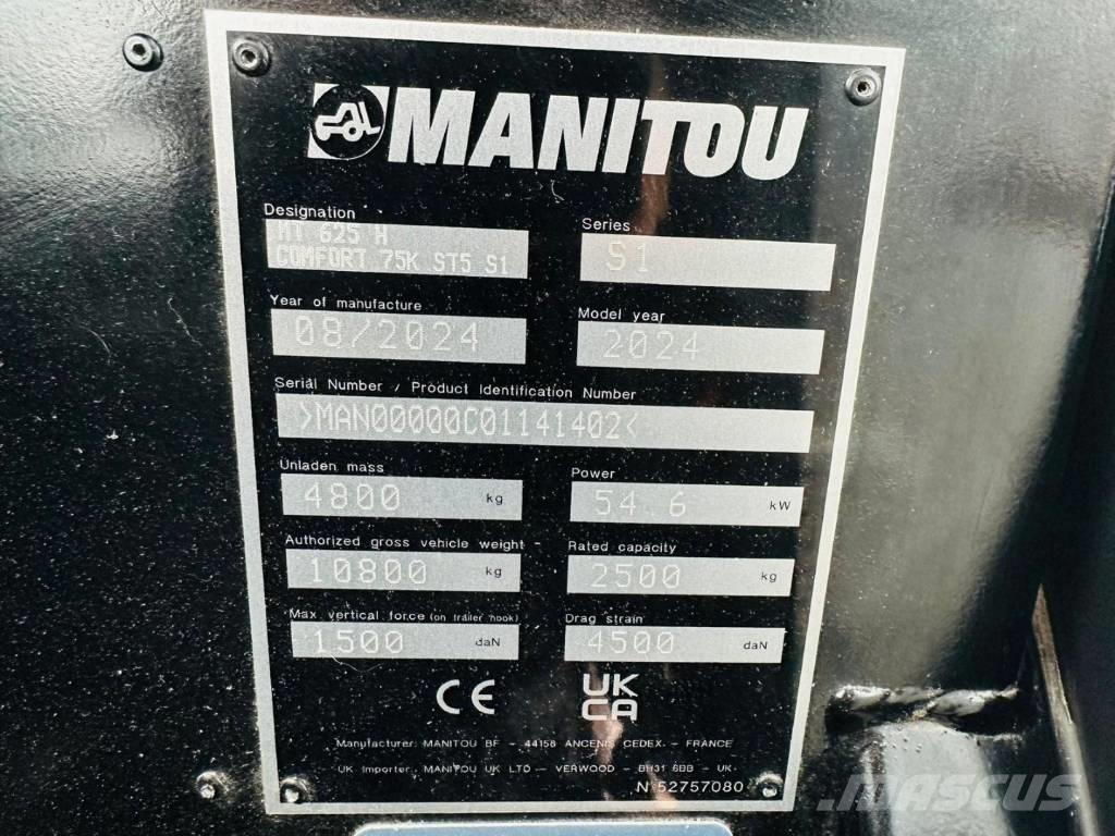 Manitou MT 625 H Teleszkópos rakodók