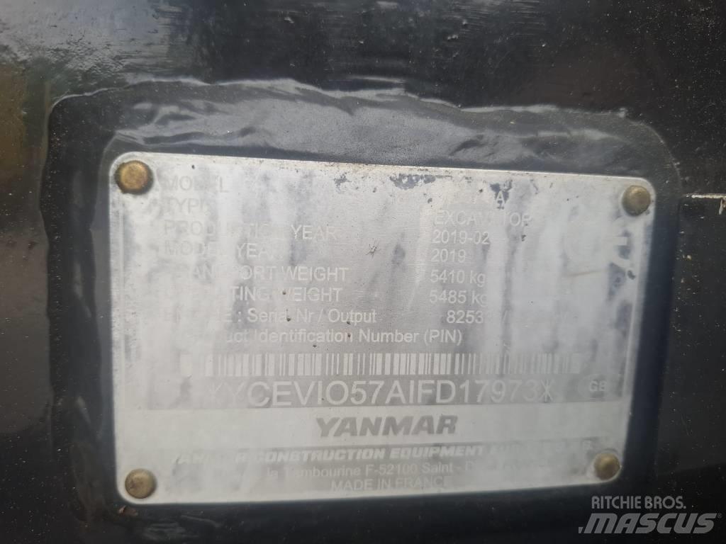 Yanmar Vio 57-6A Mini kotrók < 7t