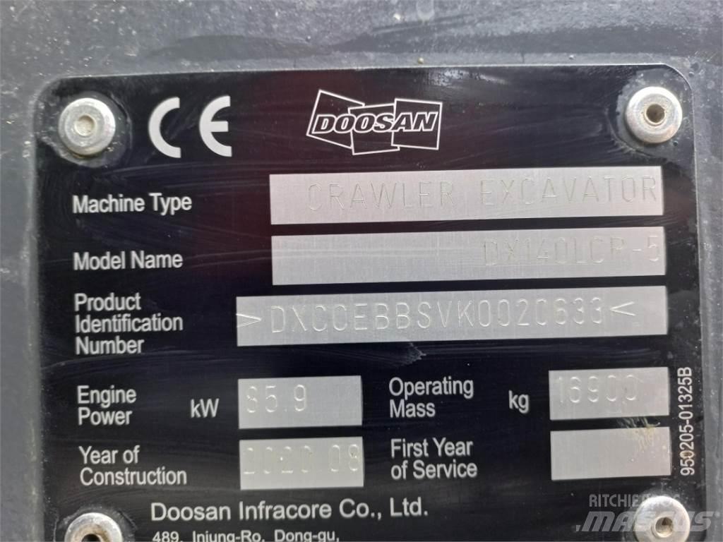 Develon DX140LCR-5 Lánctalpas kotrók