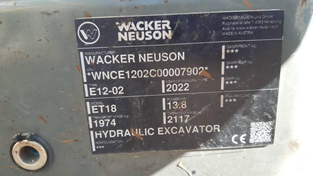 Wacker Neuson ET 18 Lánctalpas kotrók