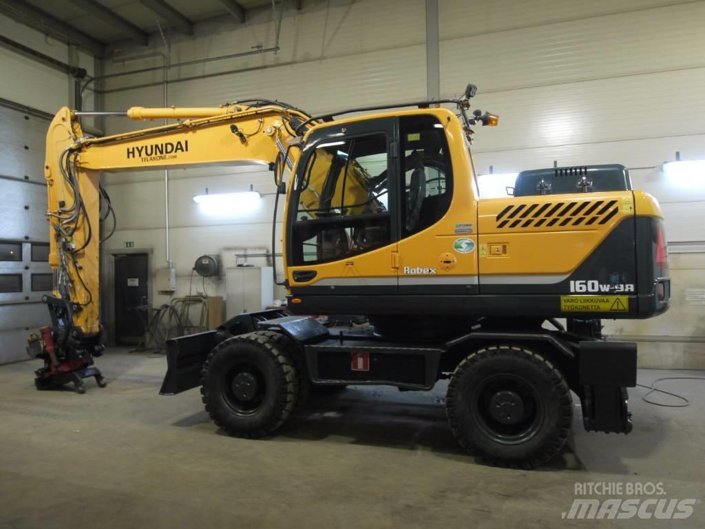 Hyundai R 160 W-9A Gumikerekes kotrók