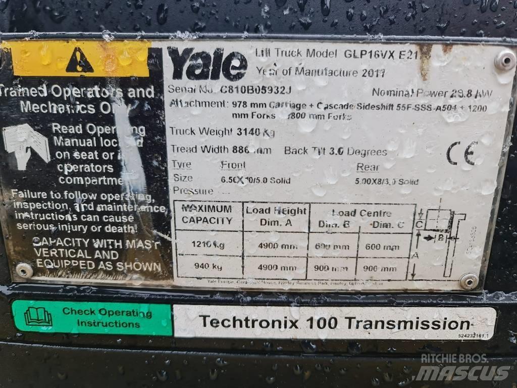Yale GLP16VX Gázüzemű targoncák